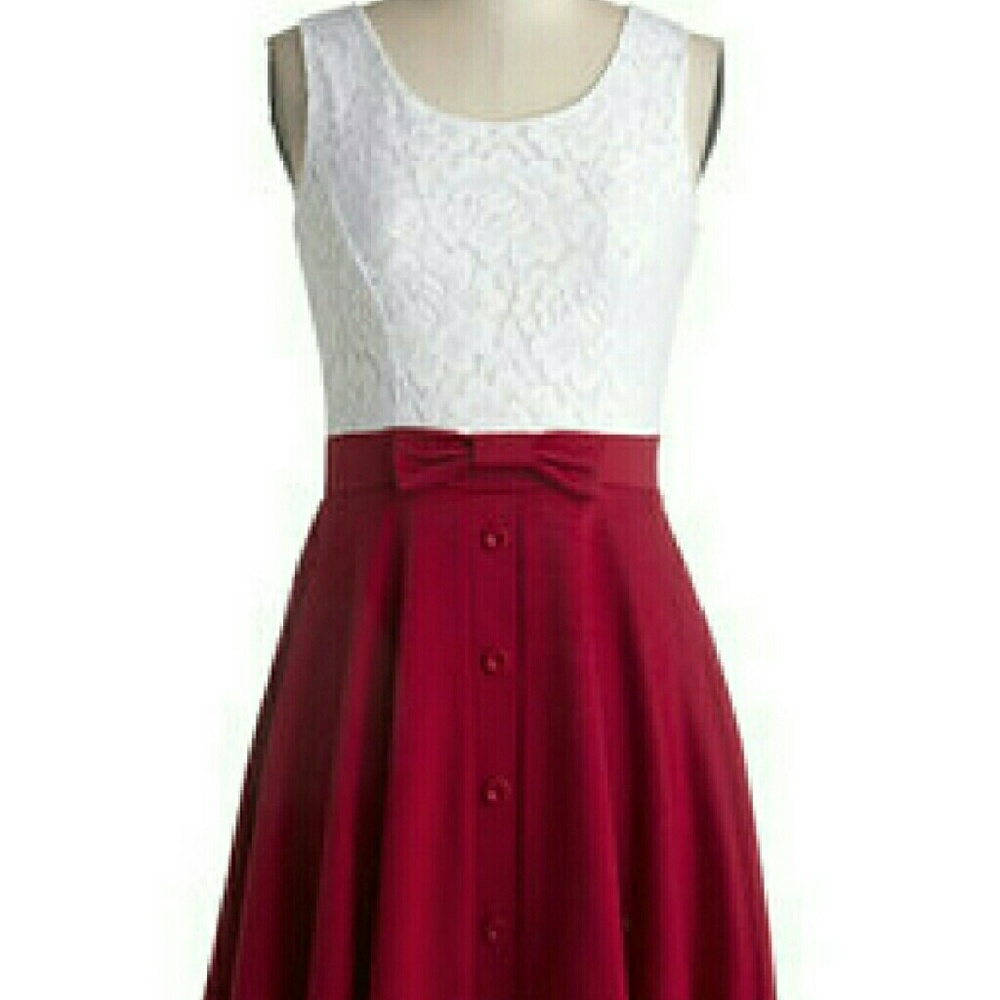 *Last Chance* Yellowstar White and Red Dress